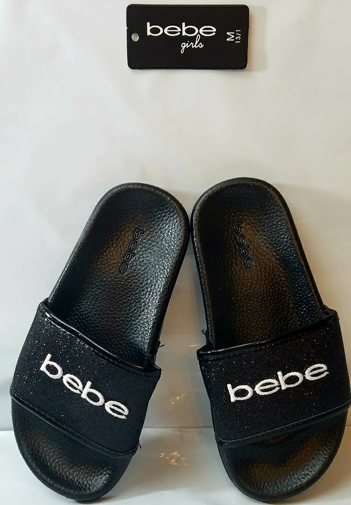 Girl's Glitter Texture bebe Slides